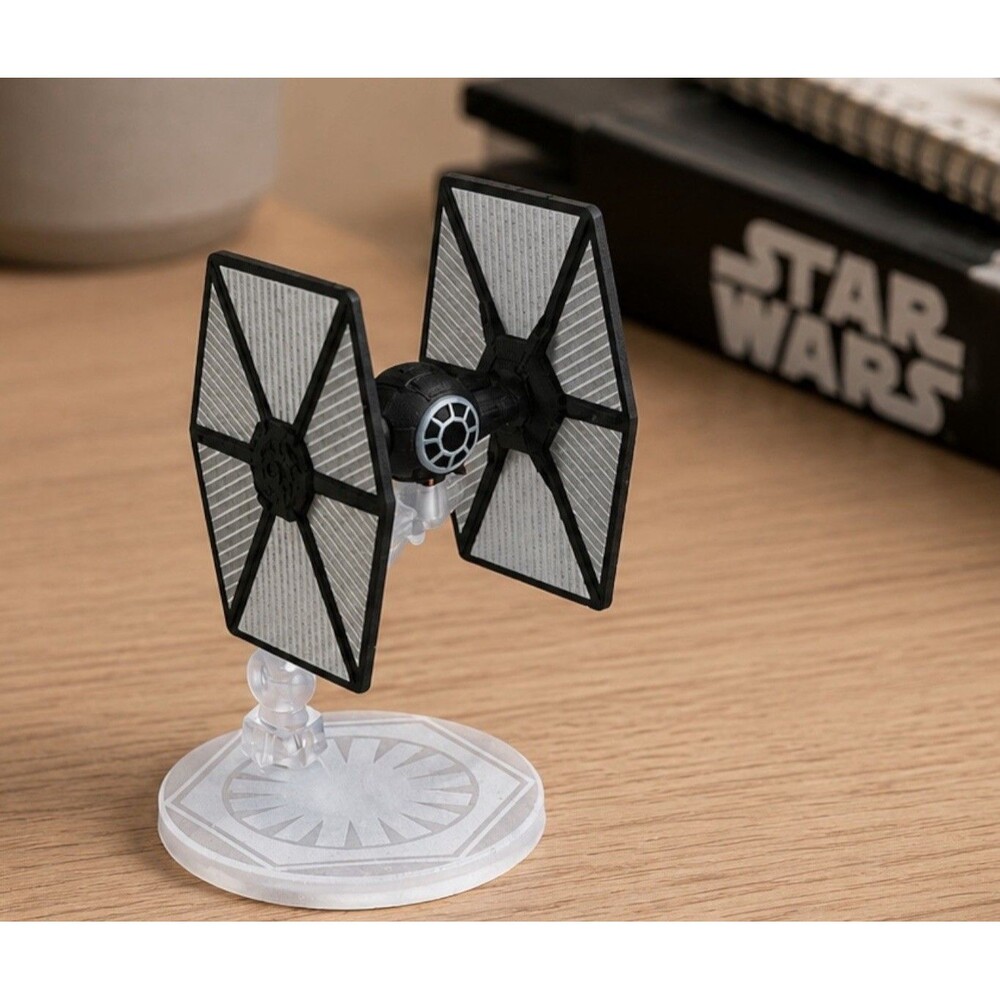 Hot Wheels Star Wars First Order TIE Fighter DieCast Starship Retro Flight Stand